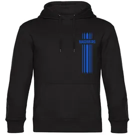 multifanshop Hoodie Streifen Schwarz L