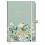 Häfft Wochen-Notiz-Timer Classic 25/26 A5 18 Monate [Minty Leaves]