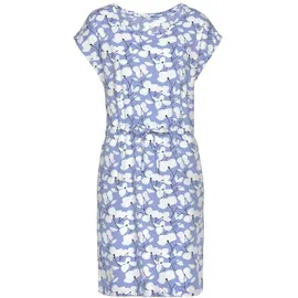 Beachtime Sommerkleid Blumen Blau 44