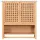 ad.con Hängeschrank aus Bambus fürs Badezimmer Wandschrank mit 2 Türen Handtuchhalter Ablage Badschrank Regalfächern Platzsparend 66x62x20cm Natural (Land)