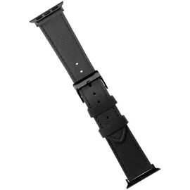 FIXED Leather Strap für Apple Watch 42/44/45/Ultra 49mm - schwarz