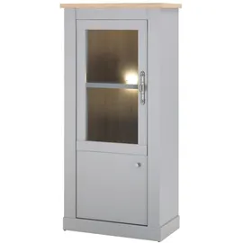 furn.design Vitrine Rideau 68 x 142 x 37 cm Grau