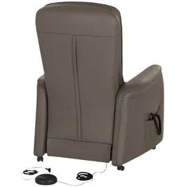 HIMOLLA Fernsehsessel 7568 Leder 77 x 110 x 93 cm Braun elektrisch