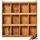 ib laursen Wandregal 60 x 12 x 60 cm Braun