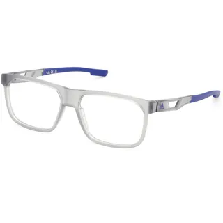 Adidas SP5076 Herren-Brille inkl. Gläser Vollrand Eckig Kunststoff-Gestell 57/15/145, grau