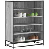 vidaXL Schuhschrank 75 x 97,5 x 38 cm grau / grau