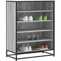vidaXL Schuhschrank 75 x 97,5 x 38 cm grau / grau