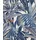 Rasch Textil Rasch Tapeten 689501 - Vliestapete mit exotischen Blättern in Blau und Grau aus der Kollektion Symphony - 10,05 x 0,53 m (LxB)