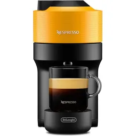 Nespresso VERTUO POP Mango Yellow & Aeroccino 4 Vertuo Kaffeemaschine