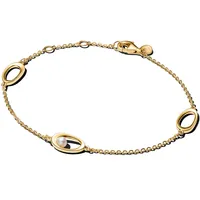 Pandora Ovale Armband mit Perle Goldfarben 564677C01 16 cm