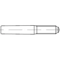 Industrial Quality Supplies ISO 8737 Kegelstift mit Gewindezapfen, ST
