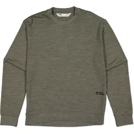 Mons Royale Horizon Merino Crew Sweatshirt Dark Olive S