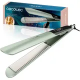 Cecotec Lisse Keratin Essence Olive. HeatMax-Funktion, 130–230 °C, Keramikbeschichtung mit Keratin und Arganöl, 360°-Drehkabel, Abschaltautomatik, Reisetasche