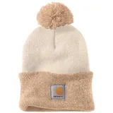 Carhartt Womens Lookout Acrylic Pom Pom Beanie Hat, Winter White - Einheitsgröße