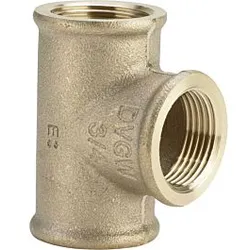 Viega T-Stück 264420 Rp 1 x Rp 3/4 x Rp 1, Rotguss