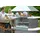 Buschbeck Grillkamin Zürich mit Edelstahlhaube 110 x 65 x 210 cm anthrazit/weiß