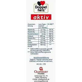Doppelherz Ginkgo + B-Vitamine + Cholin Kapseln 40 St.