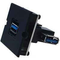 Bachmann Rahmen 1xUSB 3.0, 90° Abgang seitlich