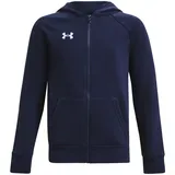 Under Armour Rival Fleece Kapuzenjacke Jungen 410 - midnight navy/white L (149-160 cm)