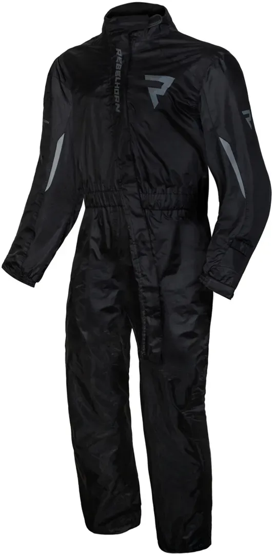 Rebelhorn Travel Motorrad Regenkombi, schwarz, Größe 4XL für Männer