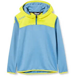 Kempa Emotion 2.0 Quarter Zip Hoodie Dove blau/limonengelb, 128