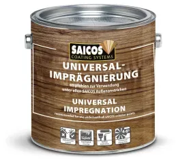 SAICOS Universalimprägnierung, farblos, Hochqualitative Holzschulz-Imprägnierung für den Außenbereich, 2,5 Liter - Dose