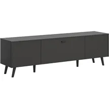 xonox.home Linea Lowboard 185x55 cm Grau Matt MDF/Spanplatte/Melamin/Holzwerkstoff