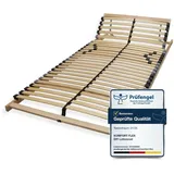 Sleepneo Lattenrost 120x200, Kopfteil verstellbar, Ergonomischer 7 Zonen Lattenrost, Buchenholz, 28 Latten, Hergestellt in Deutschland,Selbstmontage,bis 150Kg