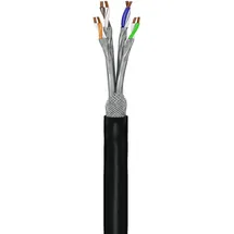 goobay Cat 7 Outdoor Netzwerkkabel, S/FTP (PiMF), Schwarz