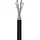 goobay Cat 7 Outdoor Netzwerkkabel, S/FTP (PiMF), Schwarz