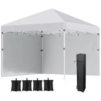 Outsunny Faltpavillon mit Zubehör grau 297L x 297B x
