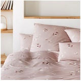 ELEGANTE Mako Jersey Bettwäsche Cotton Flower puder