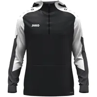 Jako Unisex Zip-Hoodie Dynamic schwarz/weiß/anthrazit, XL