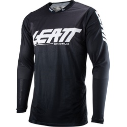 Leatt 4.5 X-Flow 2023 Motocross Jersey, schwarz, Größe 2XL für Männer