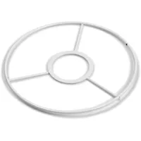 SMITS Fassungsring, Ring mit Kreuz, rund weiß plastifiziert (60 cm)