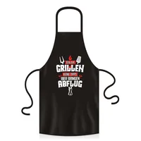 YORA Grillschürze für Männer lustig - Vatertagsgeschenk - Bin am Grillen - Kochschürze Inkl. personalisierbarer Urkunde - lustige Geschenke zum Vatertag (Bin am Grillen) (Rot) - 60cmx90cm