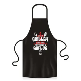 YORA Grillschürze für Männer lustig - Vatertagsgeschenk - Bin am Grillen - Kochschürze Inkl. personalisierbarer Urkunde - lustige Geschenke zum Vatertag (Bin am Grillen) (Rot) - 60cmx90cm