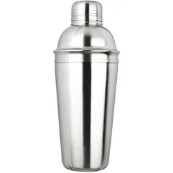 Cocktail Shaker, Edelstahl, dreiteilig, matt - 700ml