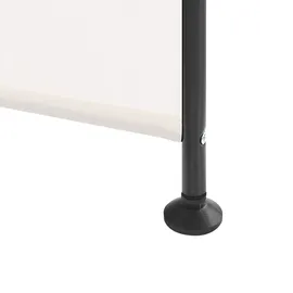 Beliani Raumteiler 3-teilig NARNI Weiß 160 cm 170 cm