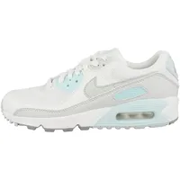 Nike Damen Freizeitschuhe WMNS Air Max 90, WHITE/LIGHT SILVER-GLACIER