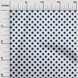 oneOone Viskose-Jersey Stoff Polka Punkte Stoff Meterweise Bedrucken 60 Zoll Breit