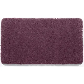 MY HOME Badematte MY HOME "Sanremo, Badvorleger, Badezimmer Teppich, sehr weich" Gr. 11, lila (aubergine), H:30mm, Polyester, Badematten, Badematte, Badteppich, unifarben, rechteckig, rund & als 3-tlg. Set erhältlich