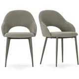 CALICOSY 2er-Set Stoelen LILA  in Grün - (W) 54  x (H) 84  x (L) 57 cm | Gr.: onesize