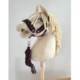 Hobby Horse Seil - Schwarz und Pflaume Kein Pferd enthalten