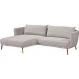Schöner Wohnen SCHÖNER WOHNEN-Kollektion Ecksofa Pearl - 5 Jahre Hersteller-Garantie, auch in Bouclé L-Form, Maße (B/H/T): 270/71/160 cm, Füße aus Massivholz silberfarben