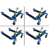 Herkules Auto, Werkzeuge 4X Rangier-Hubwagen | 680 kg pro Rangierrolle | hydraulische Rangierhilfe | Rangierroller | Rangierheber | Rangierwagenheber