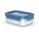 Emsa Clip & Close Eco 0,55 L, Öko-Design, auslaufsicher, hygienisch, mikrowellen-/gefrier-/spülmaschinengeeignet, BPA-frei, Blau, N1171200