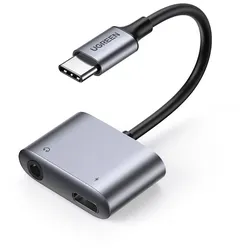 Ugreen USB-C zu Kopfhöreranschluss / Ladeadapter - 24 pin USB-C männlich zu 24 p