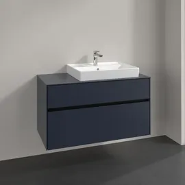 Villeroy & Boch Collaro Waschtischunterschrank C01800VQ 100x54,8x50cm, Waschtisch rechts, Marine blue