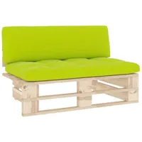 vidaXL Outdoor-Mittelsofa Paletten grün